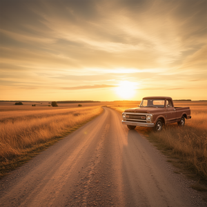 T-shirt a maniche lunghe Squarebody Classic Pickup Truck 4X4 - Product Image 3