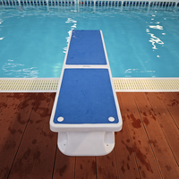 Pool-Sprungbrett für Einbau-Schwimmbecken aus Fiberglas mit Quarzoberfläche