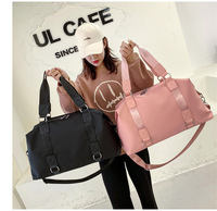 Sac à dos Oxford unisexe de grande taille avec fermeture à glissière, logo personnalisé, sac de nuit pour le week-end, compartiment à chaussures, sac polochon pour la semaine