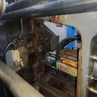 Machine de moulage par injection horizontale hydraulique d'occasion de 120 tonnes, modèle MA1200/370, de qualité supérieure, avec PLC et moteur, très demandée pour le marché haïtien