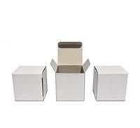 Boîtes rigides en carton blanc 350 g/m² personnalisées de haute qualité en matériaux recyclés avec laminage mat et fermeture magnétique pour rouge à lèvres