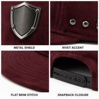 Casquette Snapback en Daim avec Badge Métallique, Style Urbain Haut de Gamme, Vente en Gros pour Boutiques de Luxe