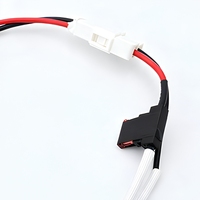 Harness Kabel Multi-Cabang Kustom dengan Selubung Tahan Panas Serat Kaca Putih untuk Modul Pemanas Peralatan Pendingin