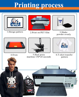 Nuevo L8050 para Epson DTF Printerl A4 Inkjet T-shirt Máquina de impresión de transferencia de calor A4 DTF Impresora