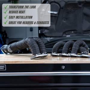 Escudo térmico, envoltura de <span class=keywords><strong>escape</strong></span>, <span class=keywords><strong>cinta</strong></span> protectora, Kit de rollo de tela <span class=keywords><strong>aislante</strong></span> ignífuga <span class=keywords><strong>para</strong></span> motocicleta, coche, diferentes colores - Product Image 6