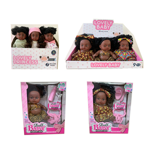 10 Inch 12 Inch Phi Mô Phỏng 30Cm Con Búp Bê Màu Đen Với 3 Quần Áo Với 12 Âm Thanh Màu Đen Bé Búp Bê Đồ Chơi Cho Trẻ Em - Product Image 3