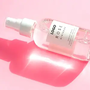 Nhãn hiệu riêng tự nhiên hữu cơ Rose dừa nước Hydrating nhẹ nhàng Rose mặt Mist Toner