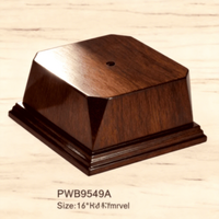 Base de trophée en bois de Pavia personnalisable et durable, peinte, gravée, impression typographique, style MASCOTTE, diverses couleurs, événements sportifs