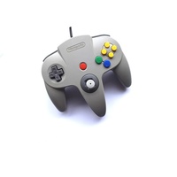Console de jeu TV N64 (64 bits) japonaise modifiée, reconditionnée d'occasion, avec manette filaire gratuite, compatible US/Japon