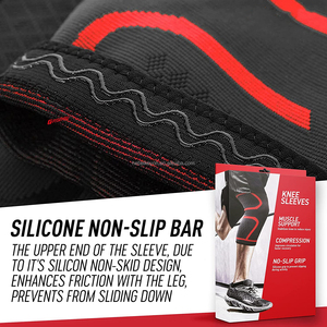 Genouillère de sport respirante et élastique personnalisée, support de compression pour le basketball, protection du genou - Product Image 3