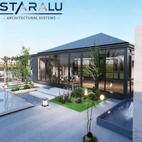 Kit de véranda préfabriquée en aluminium avec verre Low-E et structure thermolaquée pour une installation facile et une protection UV