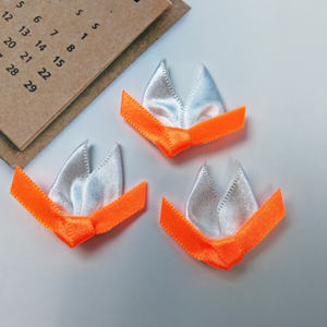 Cinta de satén naranja de 30mm personalizada, nuevo logotipo impreso, nailon 100% para accesorios de ropa interior con cinta personalizada plateada - Product Image 5