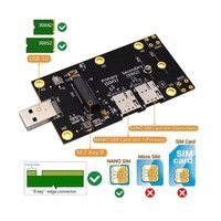 Placa Adaptadora M2 Key B a USB 3.0 con Ranura Dual para Tarjeta Nano SIM, Módulo 3G/4G/5G LTE en Stock