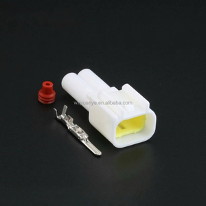 Furukawa FW-C-2M-B Beyaz 2-Pin Yüksek Voltaj Ateşleme Bobini Konnektörü, Ford Focus Motor Sistemleri için Erkek Dişi Pirinç Naylon - Product Image 2