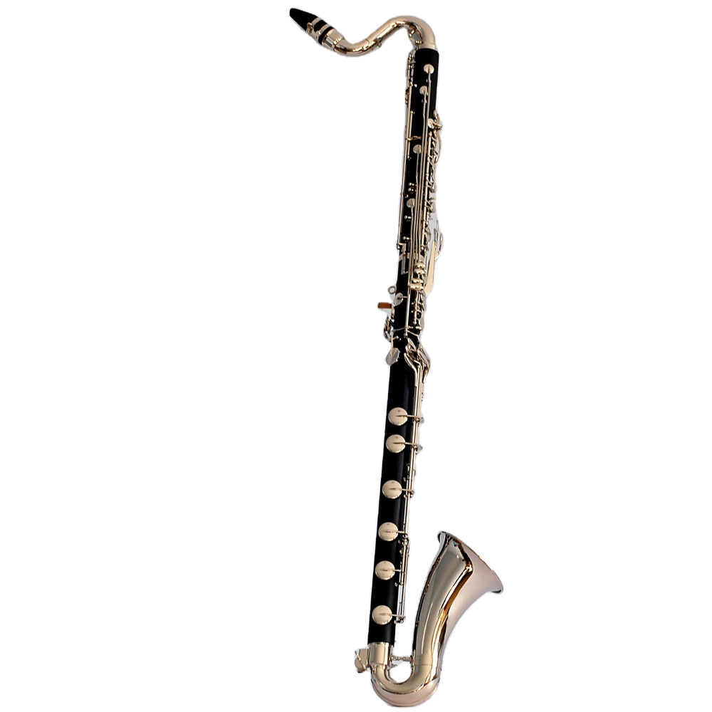 Koloer Low C Bass Clarinet - Nickel Plated Keys & Hard