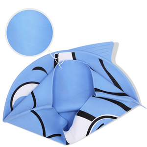 Bonnet de bain en silicone imperméable pour enfants, taille enfant, avec logo en forme de poisson - Product Image 4