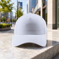 Casquette de baseball structurée 5 panneaux en sergé premium, style vintage sportif, respirante, séchage rapide, streetwear d'extérieur, 100% coton, logo personnalisé