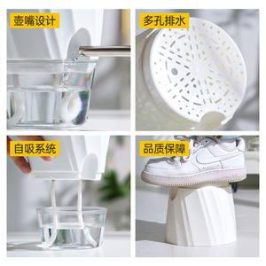 Maceta con Autorriego, Moderna Maceta de Escritorio con Diseño Hidropónico para Plantas Verdes de Interior - Product Image 4