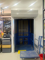 Monte-charge hydraulique à faible bruit pour rails de guidage, élévateur vertical de marchandises lourdes pour entrepôt