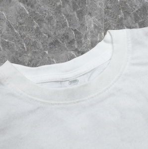 T-shirt à manches longues vintage blanc personnalisé pour homme, coupe classique, en maille gaufrée 300 g/m², respirant, polyester/coton, de luxe - Product Image 6