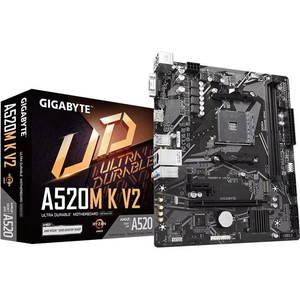 เมนบอร์ดคอมพิวเตอร์ Gigabyte <span class=keywords><strong>A520M</strong></span> <span class=keywords><strong>K</strong></span> V2ซ็อกเก็ต2XDDR4 AM4ที่รองรับเล็กน้อย R5000เมนบอร์ดเกมโปรเซสเซอร์ R500G - Product Image 1