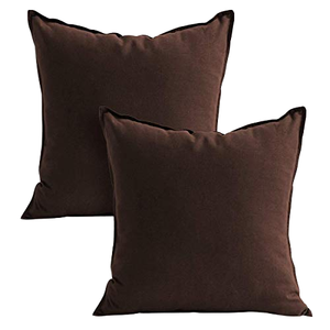 Classic Black Cotton Cushion Cover Stylish Home <b>Decorative</b> <b>Pillow</b> Cover Custom Premium Quality MGI Brand Zipper Closure Home - Product Image 1