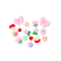 Articles décoratifs en résine 3D en gros et autocollants DIY mignons, autocollants pour cadre photo de dessins animés / autocollants de bureau, accessoires de bricolage