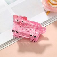 Pinces à cheveux en PVC en forme de mouton et de cochon, mignonnes, pour queue de cheval mi-haute, adorables pour femmes et filles, accessoires capillaires