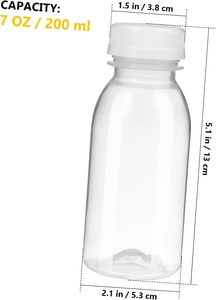 2oz <b>Empty</b> Round Pet Shot <b>Plastic</b> <b>Bottles</b> for Fresh Juice with <b>Plastic</b> Tamper Evident Lid 60ml <b>Plastic</b> Shot <b>Bottles</b> for Juice - Product Image 2