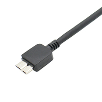 Kabel Konverter OTG Lingable USB 3.1 Tipe C Male ke USB 3.0 Micro B Male 30CM dengan Selubung PVC dan Pelindung Kepang untuk Hard Drive dan Smartphone