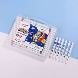 Marqueurs acryliques, ensemble de marqueurs d'art pour enfants, marqueurs de couleur pour étudiants, dessin créatif, bricolage, graffiti - Product Image 5