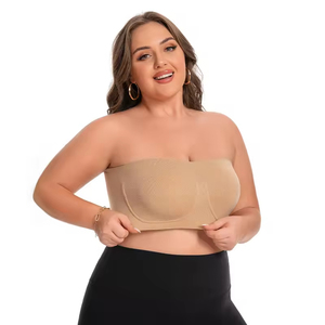 <span class=keywords><strong>Reggiseno</strong></span> da donna in nylon imbottito <span class=keywords><strong>senza</strong></span> <span class=keywords><strong>spalline</strong></span>, taglia grande, antiscivolo, con <span class=keywords><strong>schiena</strong></span> avvolgente, modello One Piece, molto venduto - Product Image 4