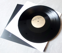 Disque vinyle/LP personnalisé de 10 pouces ou 12 pouces en carton avec livres photo et affiche dans un coffret cadeau rigide