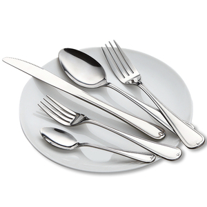 Biểu Tượng Tùy Chỉnh Bạc Dao Muỗng Nĩa Sang Trọng Thiết Lập Dao Kéo Hoàng Gia Thép Không Gỉ Ngã Ba Và Dao Muỗng Thiết Lập Cho Nhà Hàng - Product Image 1