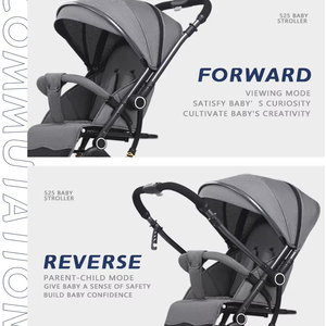Cochecito Ligero Personalizado, Carrito de Bebé de Lujo para Recién Nacidos, Plegable en un Solo Paso, con Empuje Bidireccional, 15 kg - Product Image 4