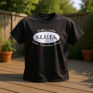 Camiseta Southern Ladies Under Tremendous Stress, negra, sarcástica, humorística - Product Image 3