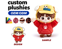 Peluche personnalisée de personnage de dessin animé, adorable poupée en peluche pour souvenir, OEM ODM, peluche personnalisée