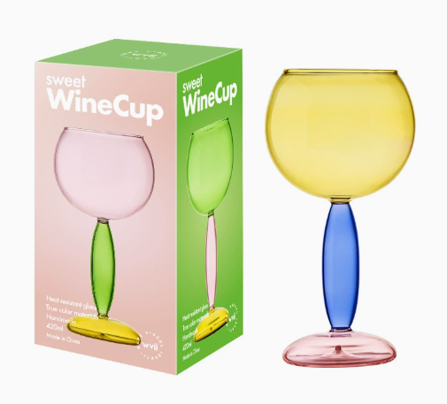 Tasse jaune bordeaux tendance - 420 ml