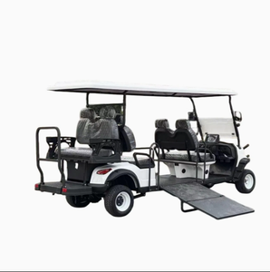 Electric <b>Golf</b> Cart with Ramp 6-Seater Lithium Battery 24km/h 300kg Load Capacity 4 Wheels for Enhanced Usability - Product Image 3