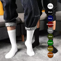 Chaussettes de sport en coton brodées unisexe de haute qualité, noires et blanches, à cheville ou mi-mollet, personnalisées, pour la vente en gros