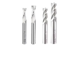 Fresa de extremo plano YG-1 M42 HSS-Co8 de 2.0-20MM, 2/4 filos, espiral, para CNC, herramientas de router E2401 E2412