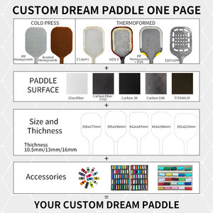 Vợt cầu lông pickleball Yoou T700 bán buôn, chất liệu sợi carbon thô, nhẹ, di động, 16mm, chất liệu polypropylene, dùng để giải trí - Product Image 5