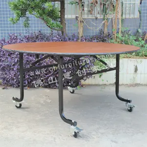 Fabrikant Buffet Tafel Hpl Metalen Vouwen Hotel Banket Tafels Met Roller