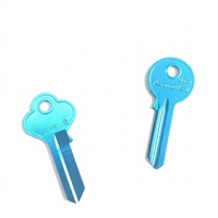 Clés vierges multicolores de marque EVERISE, personnalisables avec logo, tête ronde, non coupées, résistantes à l'eau, pour duplication de serrures résidentielles – Vente chaude