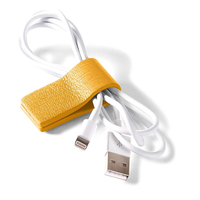 Support magnétique pour câble de téléphone, organisateur de câbles réutilisable en cuir PU, clips portables pour câbles, cadeaux pour femmes et hommes