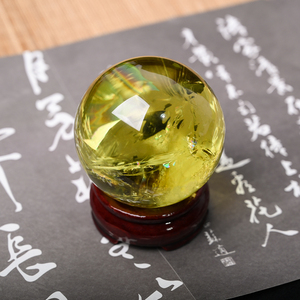 Wholesale High Quality Natural Healing <b>Crystal</b> <b>Ball</b> Citrine Sphere <b>Crystal</b> Decoration for Maditation - Product Image 2