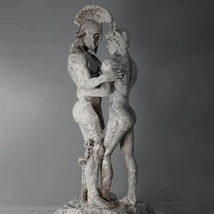 Statue d'Achille et de Patrocle en matériau PET, figurine d'art faite à la main, style de design traditionnel, forme irrégulière - Product Image 3