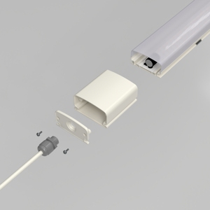 ไฟ LED แบบกันน้ำ IP65 สำหรับติดตั้งในพื้นที่อุตสาหกรรม ป้องกันฝุ่นและความชื้น กำลังไฟ 18W 36W 45W เหมาะสำหรับคลังสินค้า โรงรถ และโรงงาน - Product Image 2