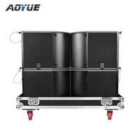Système de sonorisation de scène extérieure professionnel KA212 Active Line Array avec deux enceintes de 12 pouces