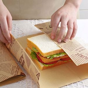 Customized Printed Logo and Size Food Safe Grade Burger <b>Paper</b> Greaseproof Wrapping Wax Coated <b>Paper</b> - Product Image 5